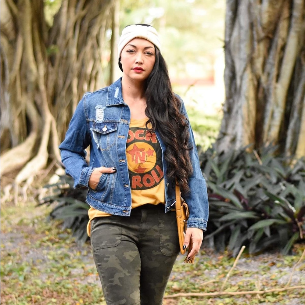 Distressed Denim Jacket - Picture 3 of 4